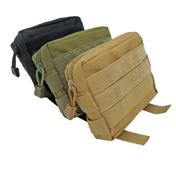 Открытый военный инструмент Molle Utility EDC Поясная сумка для инструментов, Тактическая медицинская сумка для оказания первой помощи, чехол для телефона, охотничья сумка, снаряжение для выживания Изображение