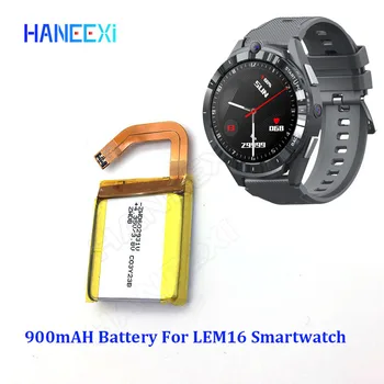 Перезаряжаемая сменная Батарея 900 мАч Для смарт-часов LEM16 4G Smart Watch LEM 16 smartwatch наручные часы clock hour saat power battery Изображение