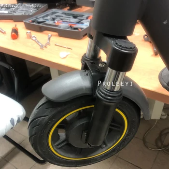 Подвеска передней вилки скутера с подставкой для ног для электрического скутера Ninebot MAX G30 Комплект гидравлических передних амортизаторов и аксессуаров Изображение