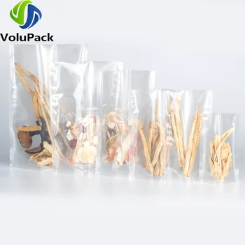 Прозрачные вакуумные термосвариваемые пакеты с открытым верхом, стоячие пакеты для кофейных трав, экологически чистые разлагаемые пластиковые пакеты из майлара Изображение