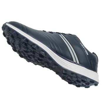 Роскошные туфли для гольфа, мужские водонепроницаемые кроссовки для гольфа, роскошная обувь для ходьбы без шипов, нескользящие спортивные кроссовки Изображение