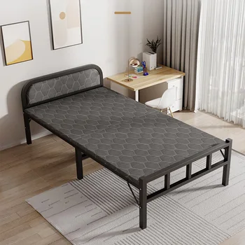 Современная детская кровать для патио, раскладывающаяся кровать размера King Size для взрослых, дешевый металлический каркас кровати в скандинавском стиле, компактная мебель Camas Dormitorio для спальни Изображение