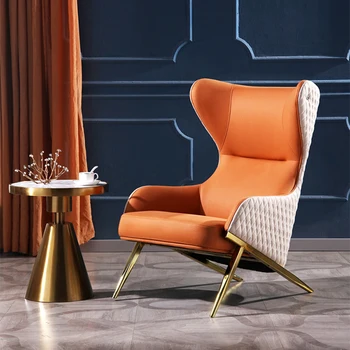 Современные роскошные стулья для гостиной Mobil Relax Accent Room Стулья для гостиных Lounge Saddie Da Soggiorno Мебель для балкона Изображение