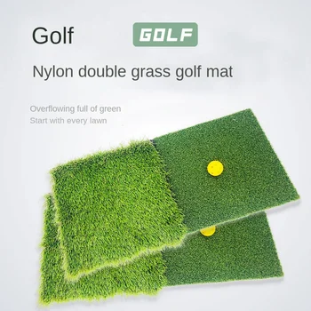 Тренировочный коврик для гольфа 30*60 см, Высокоэластичная имитация Зеленого гольфа, крытый симулятор, можно складывать Аксессуары для гольфа Изображение