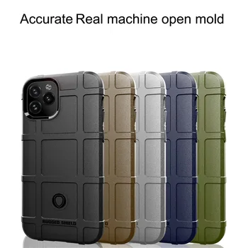 Ударопрочный Прочный Чехол Для Телефона Apple iPhone 15 14 Pro Max 13 12 Mini 11 Xr Xs 6s 8 7 Plus Мягкая Силиконовая Защитная броня Изображение