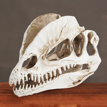 Украшение аквариума скелетом динозавра из смолы Орнамент из черепа динозавра Декор аквариума для террариума на Хэллоуин Изображение