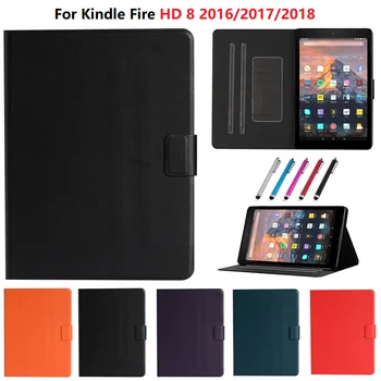 Чехол для Amazon Kindle Fire HD 8 HD8 2016/2017/2018 Выпущен Чехол для планшета из Мягкого ТПУ С Твердым Защитным Чехлом 8 дюймов HD 8 Fundas Изображение
