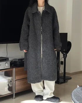 зимнее женское длинное пальто X0805 Изображение